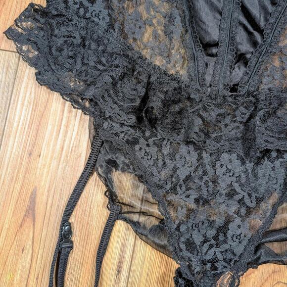 VINTAGE BLACK LACE CAMISOLE 3XL - Picture 3 of 4